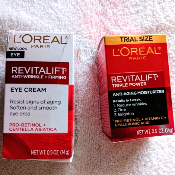 L'Oreal revitalift eye cream and the anti-aging moisturizer new in package - Picture 2 of 5